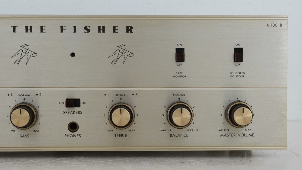 Fisher X-100-B Stereo Master Control Amplifier : Good Working Condition!!!