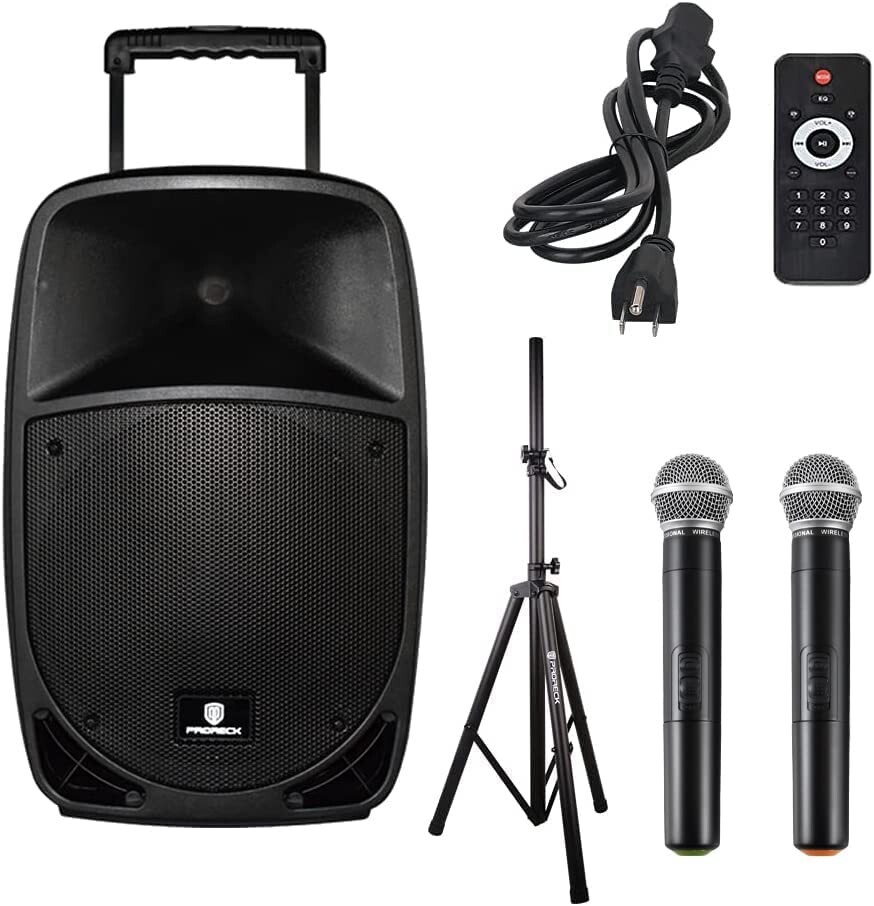 proreck Freedom 15 PA Speaker System Bluetooth Portable DJ Speaker