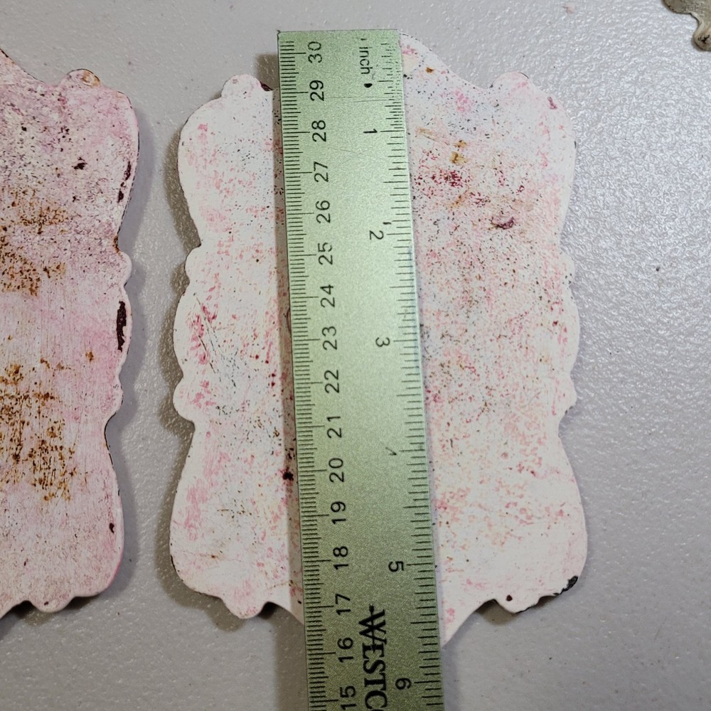 SHABBY CHIC Distressed Cast Iron Toggle Light Switch Plate Cover 2 Pack 69D