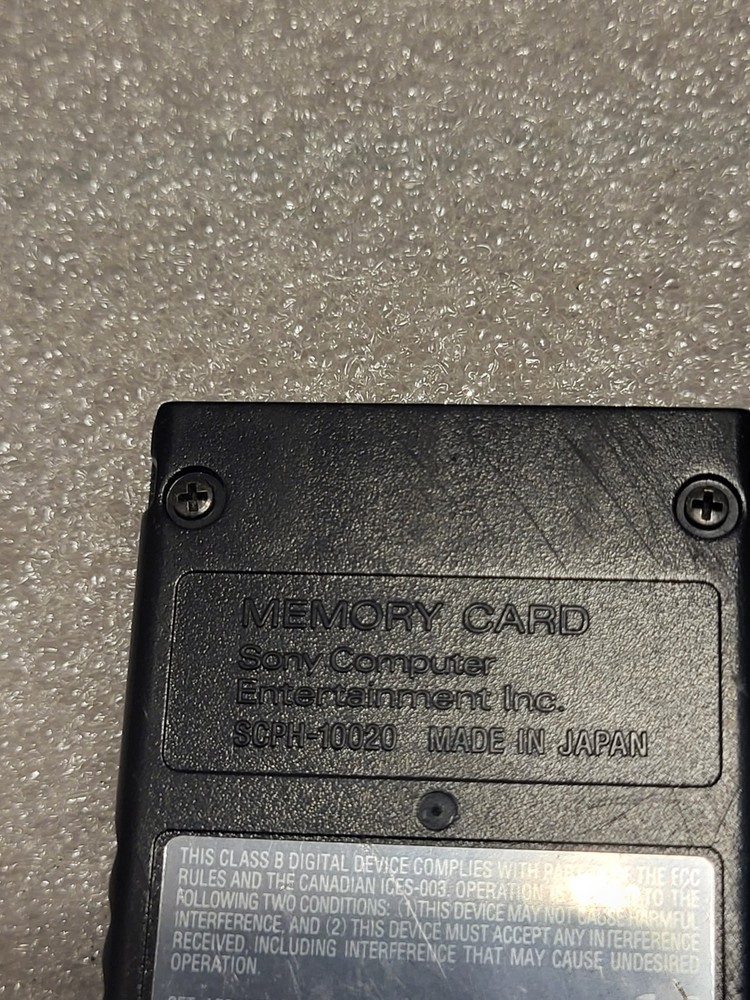 MagicGate 8 MB Memory Card Compatible with PlayStation 2 Ps2 Black Scph-10020