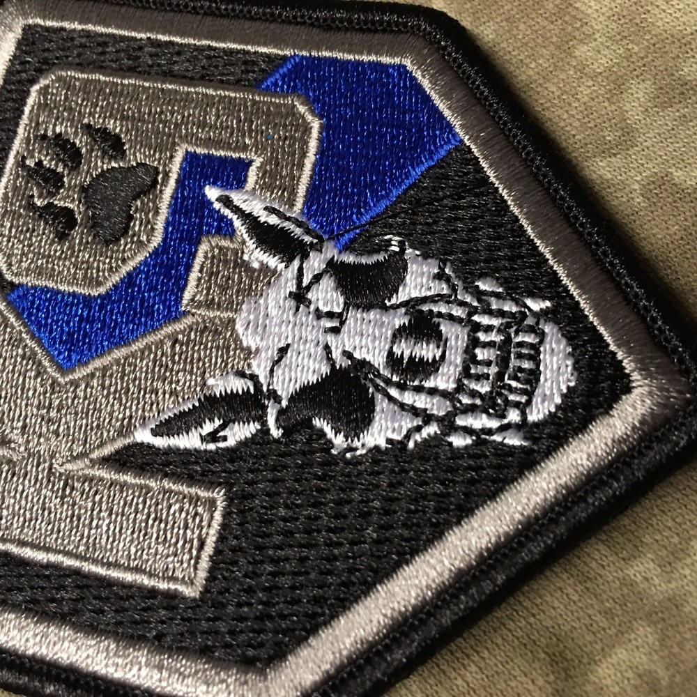 Thin Blue Line K9 Shield LEO Patch