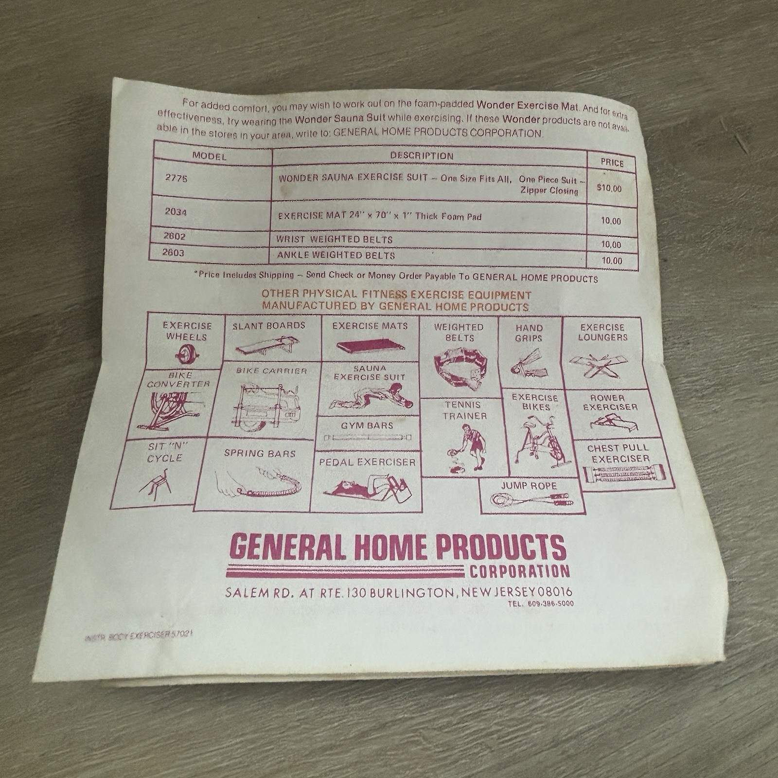 VTG Wonder Body Exerciser Retro 70s Fitness Rope Pulley Original Box Manual MCM