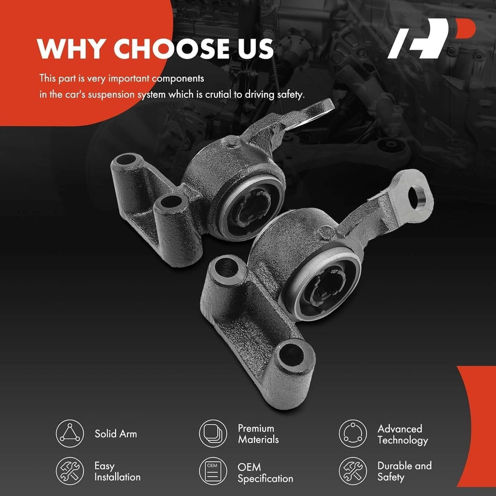 2 x Front Lower Rearward Control Arm Bushing Kit, Compatible with Mini Cooper