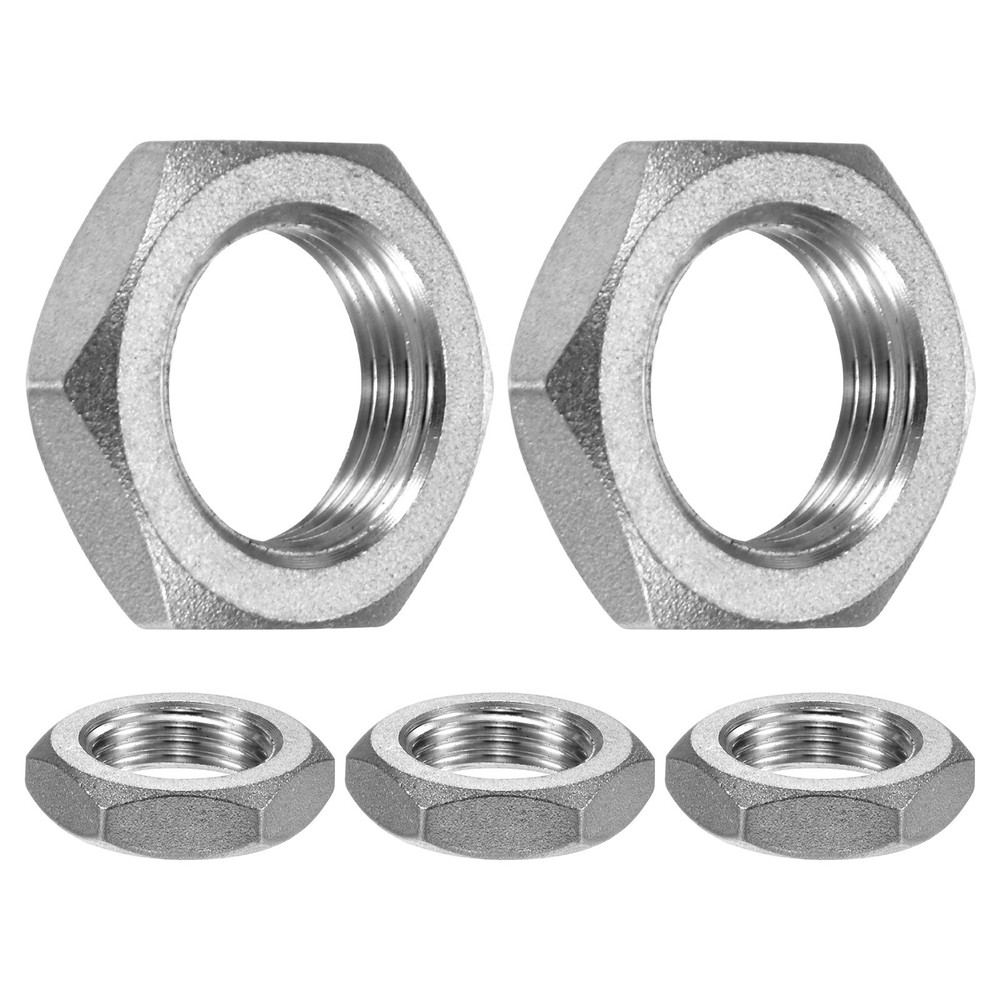 5-Pack Cast Pipe Fitting Hex Locknut, G3/8 Female Thread Hex Locking Nut