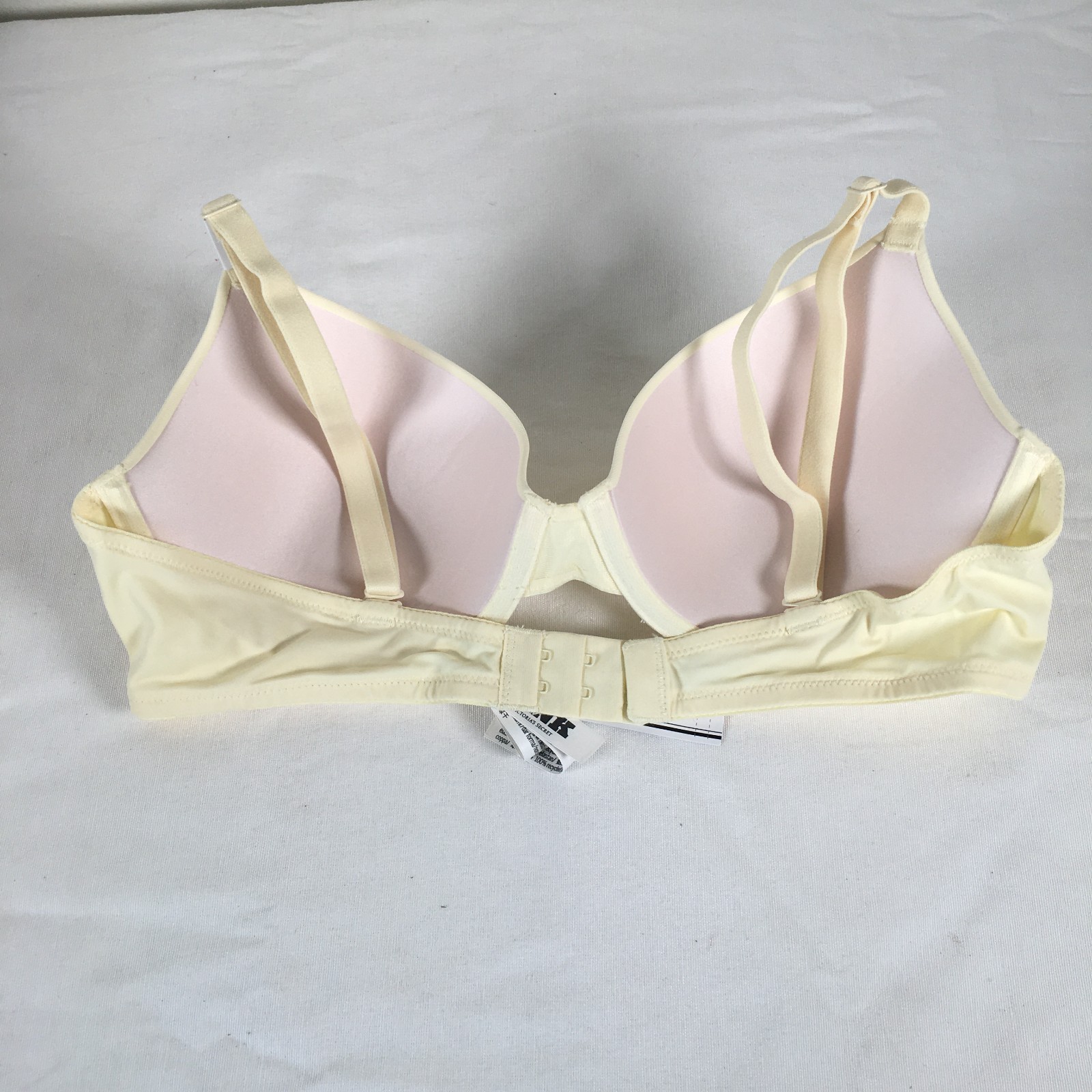 Victoria's Secret Pink Lightly Lined T-Shirt Bra 36C Cream Ivory NWT