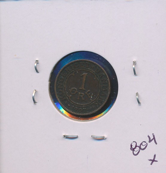 DENMARK - 1 ORE - 1907- COPPER - #3109