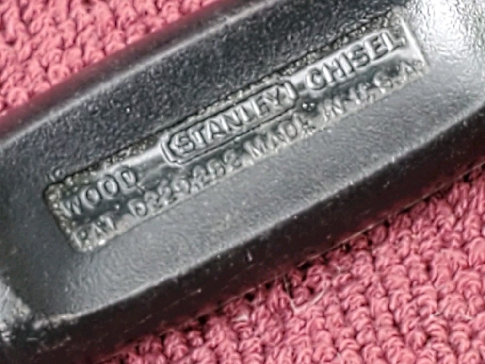3 Pc Stanley 16-089(?) Chisel Set, Made in USA