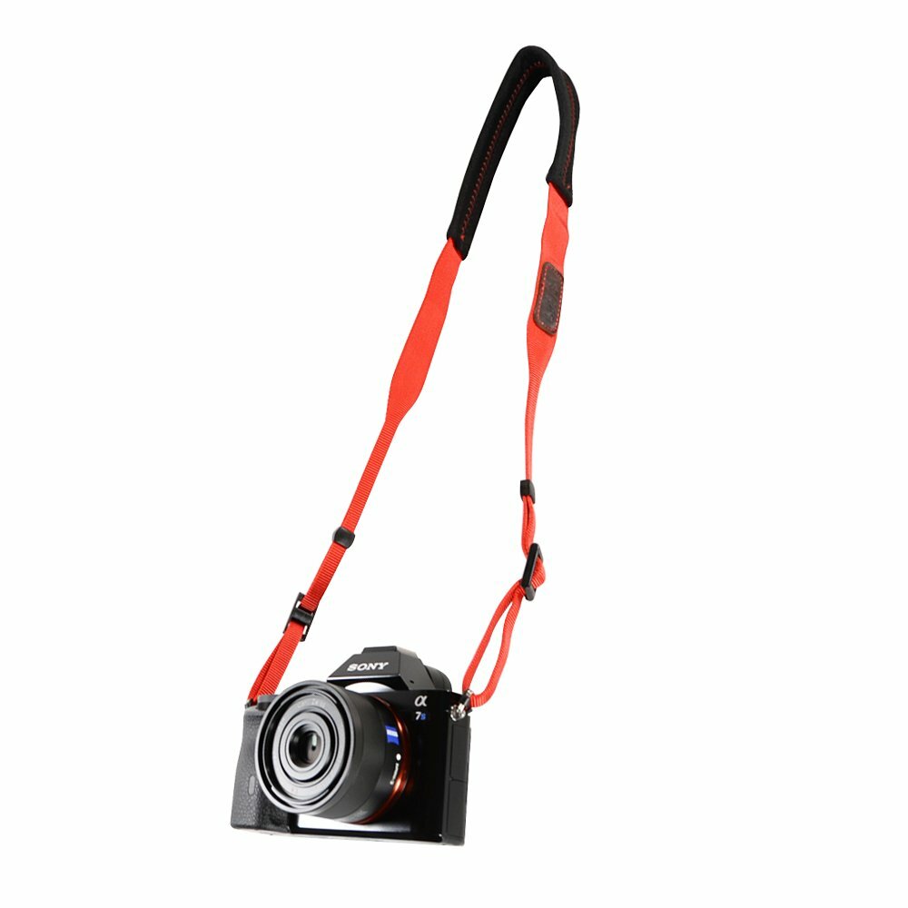 Padded Neck Shoulder Strap with Pink Grosgrain Ties