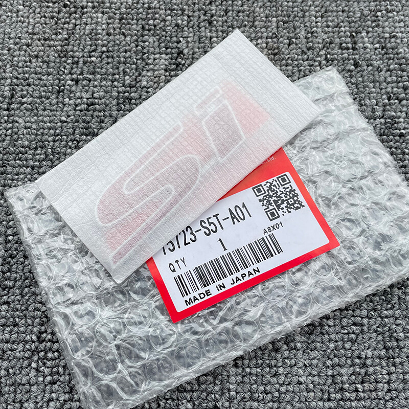 GENUINE OEM Red Si Emblem For honda civic 2Dr 4Dr Trunk Rear Badge Sticker Decal