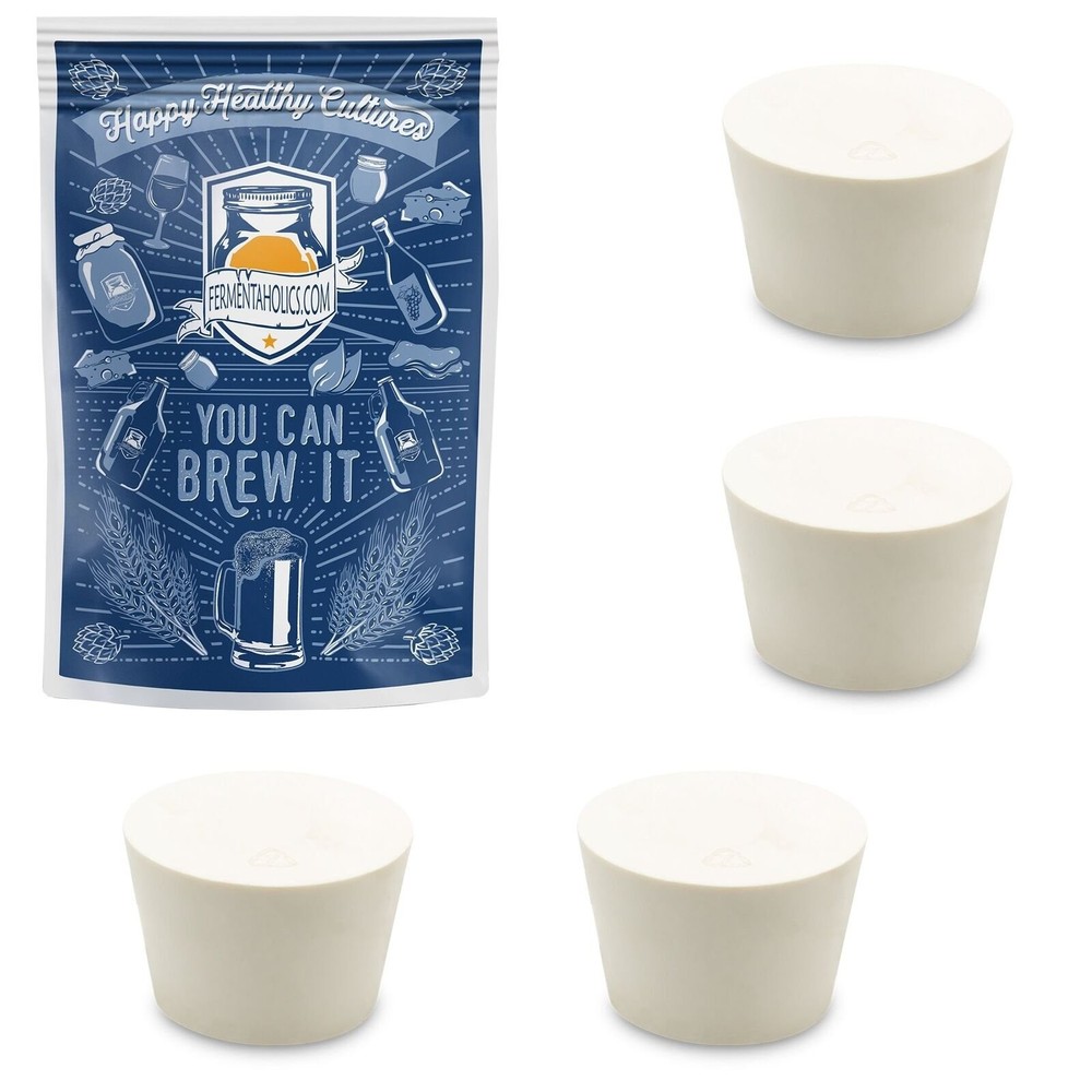 Solid Rubber Stopper #8 - 4-pk