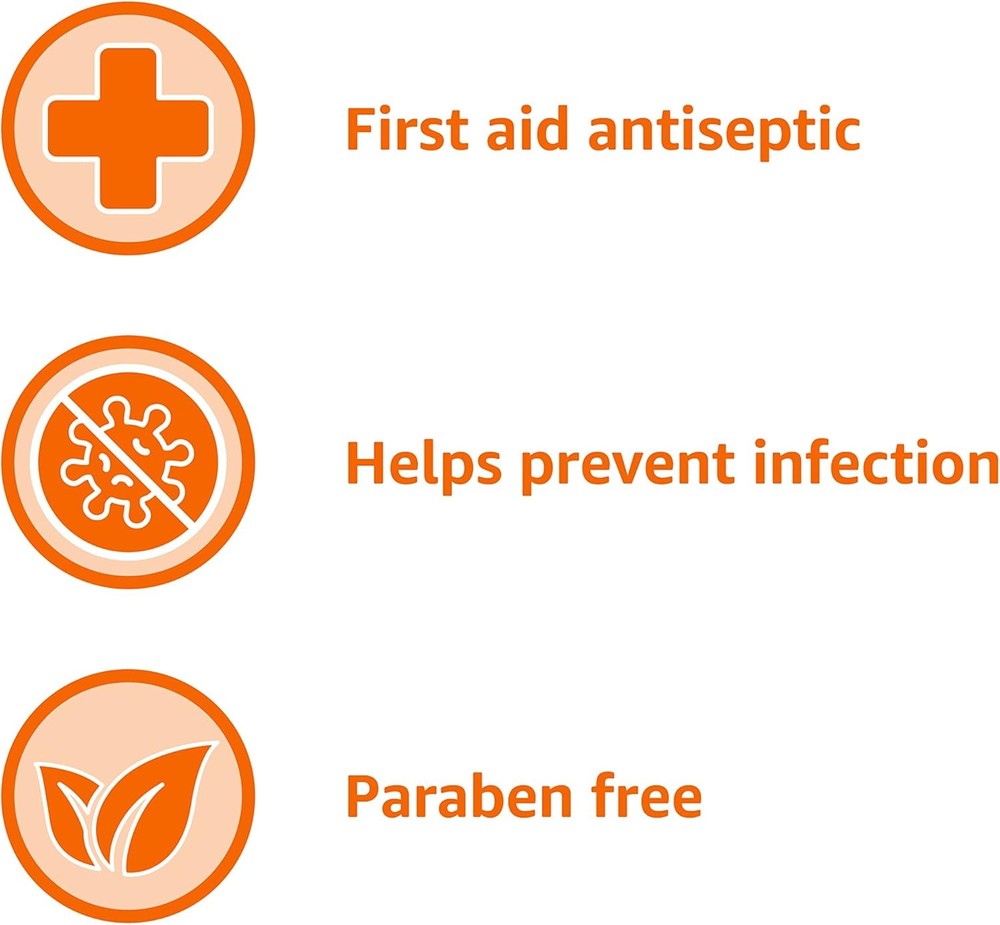 Amazon Basics First Aid Antiseptic, 10% Povidone Iodine Solution First Aid Antis