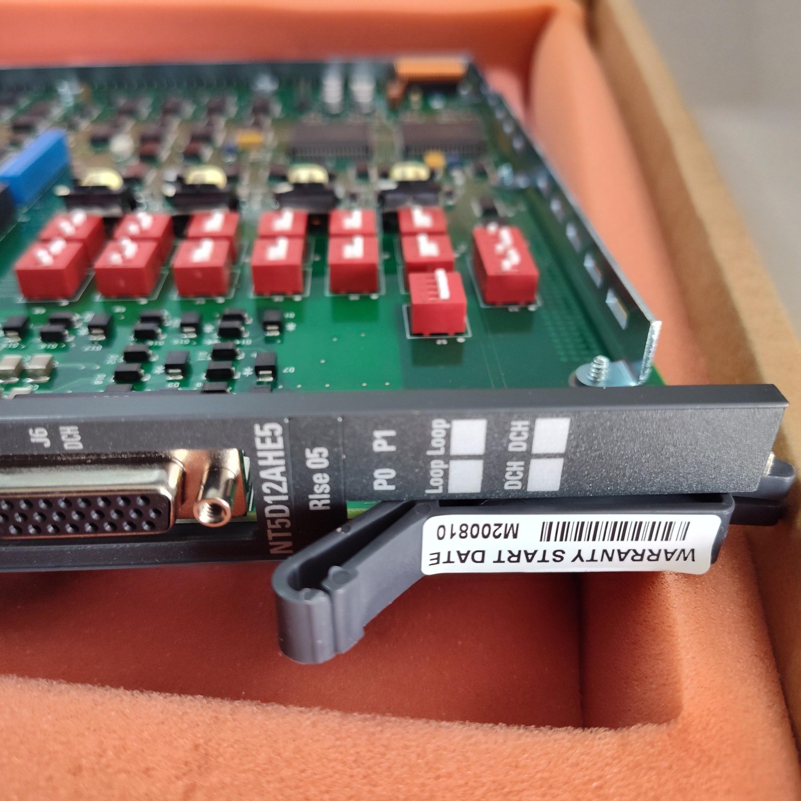 Nortel NT5D12AHE5 Dual PRI Interface Circuit Card Rack Mount Telecom Module