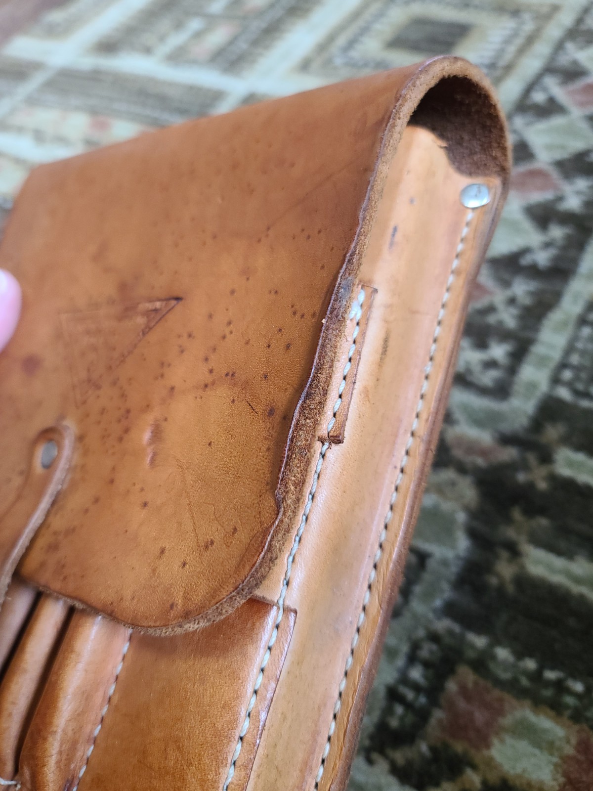 VTG Forestry Suppliers Inc Geologist Surveyor Tool Pouch Leather Belt Bag #33394