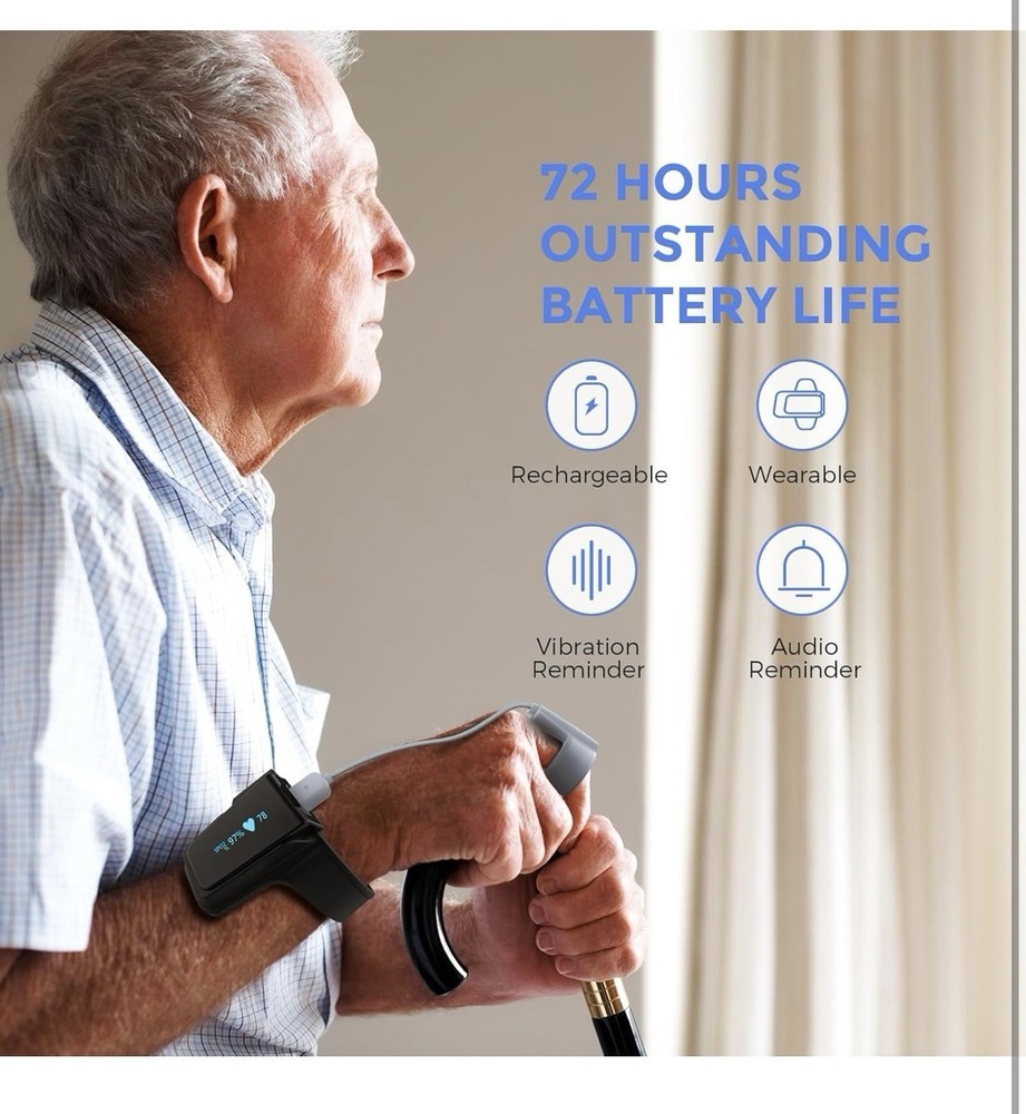 Continuous Wrist Pulse Oximeter, Blood Oxygen Saturation