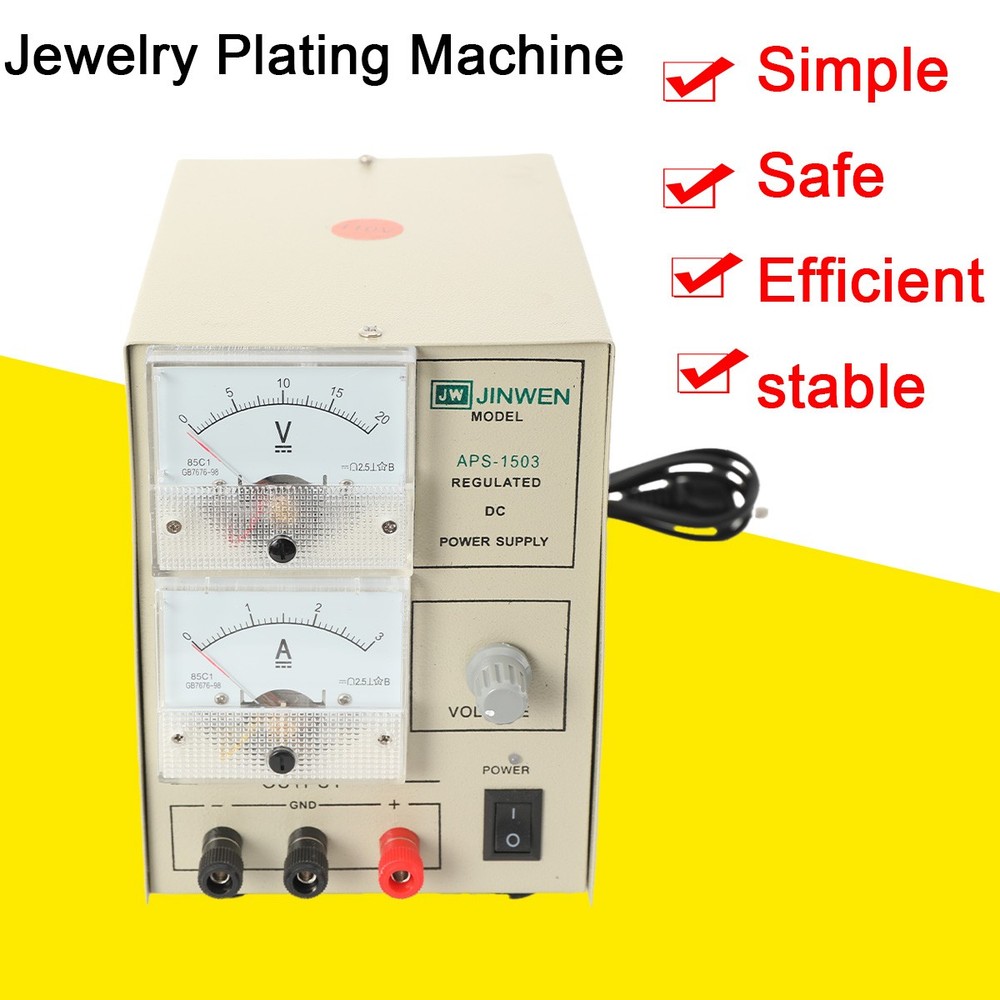 Gold Silver Plating Machine Jewelry Plater Electroplating Kit Processing Tool
