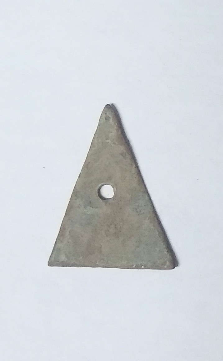 Copper Arrowhead 3/4" Long New York State Seneca Iroquois 1680