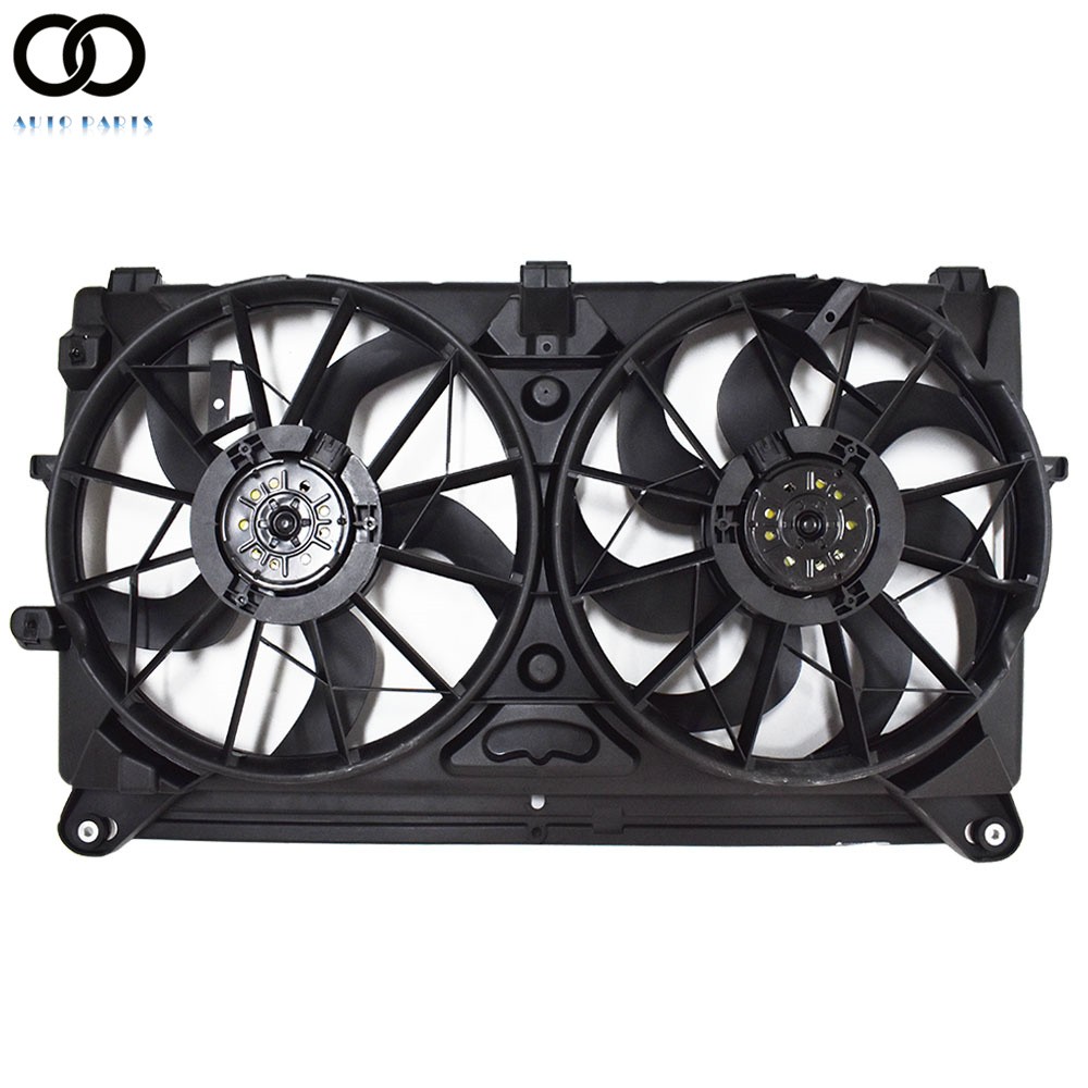 Radiator Condenser Cooling Fan For Silverado Yukon Sierra 5.3L 6.0L 6.2L 4.8L