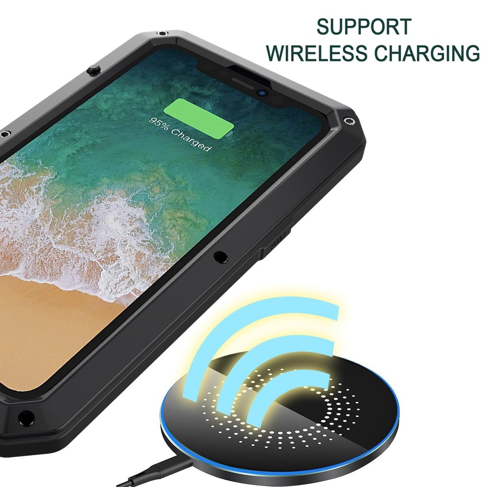 Marrkey Compatible with iPhone 15 Plus Case 360 Full Body Protective Shockproof