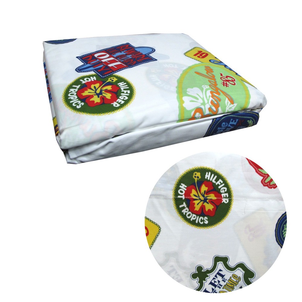 250TC Weston Badges 100% Combed Cotton Single Sheet Set