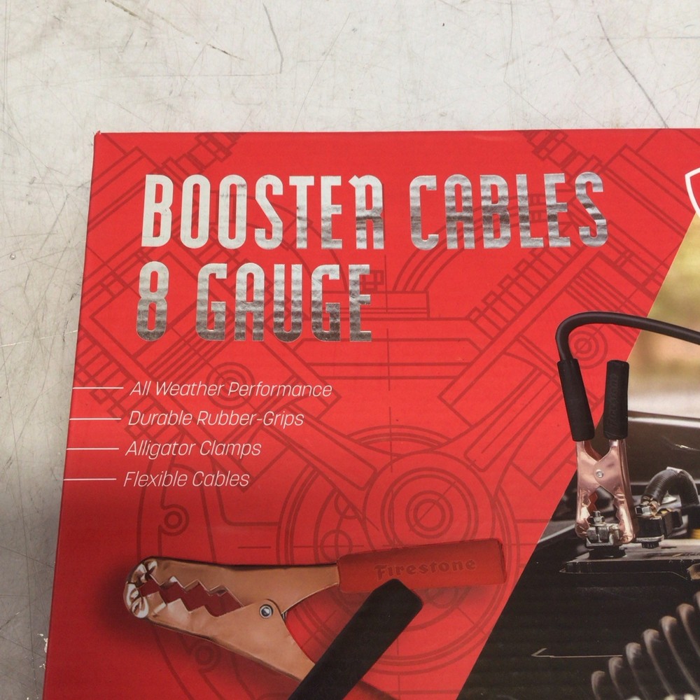 Booster Cable 8 Gauge Firestone Cables 100% Copper