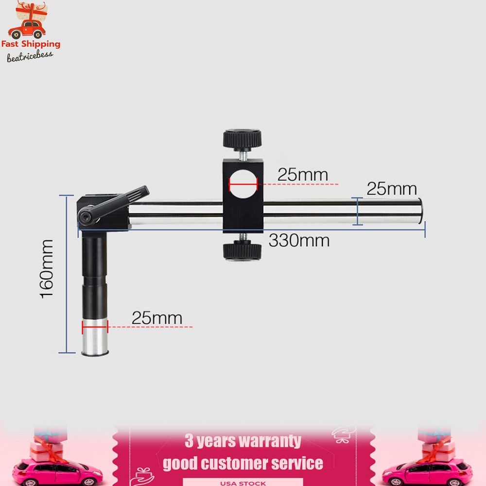 Microscope Camera Boom Stereo Arm Table Stand Adjustable Holder 10-265mm