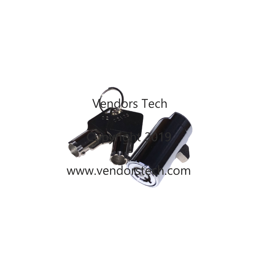 Vending Machine Plug Lock For L/T Handles, Universal, Fits All Models