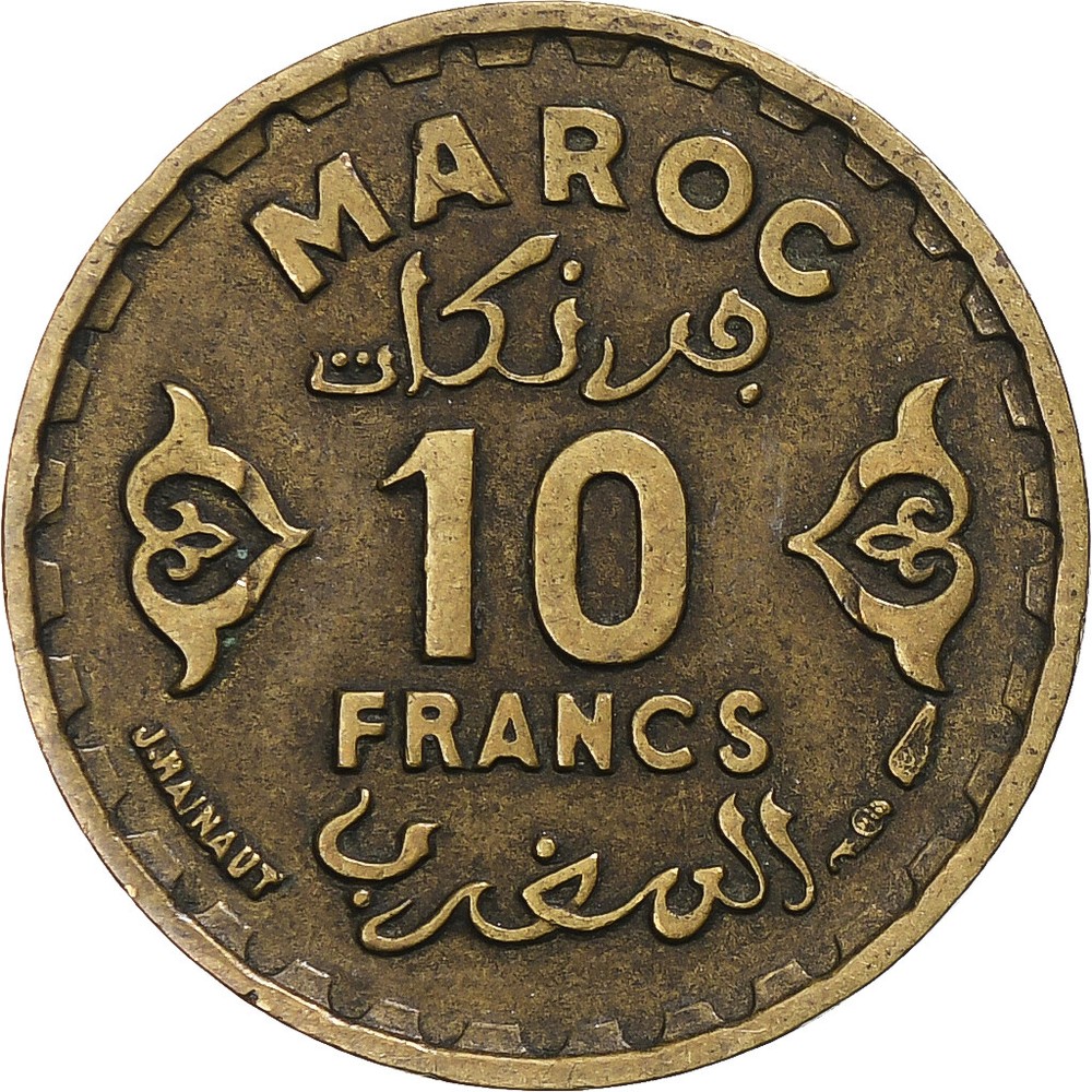 [#1372489] Morocco, 10 Francs, 1952