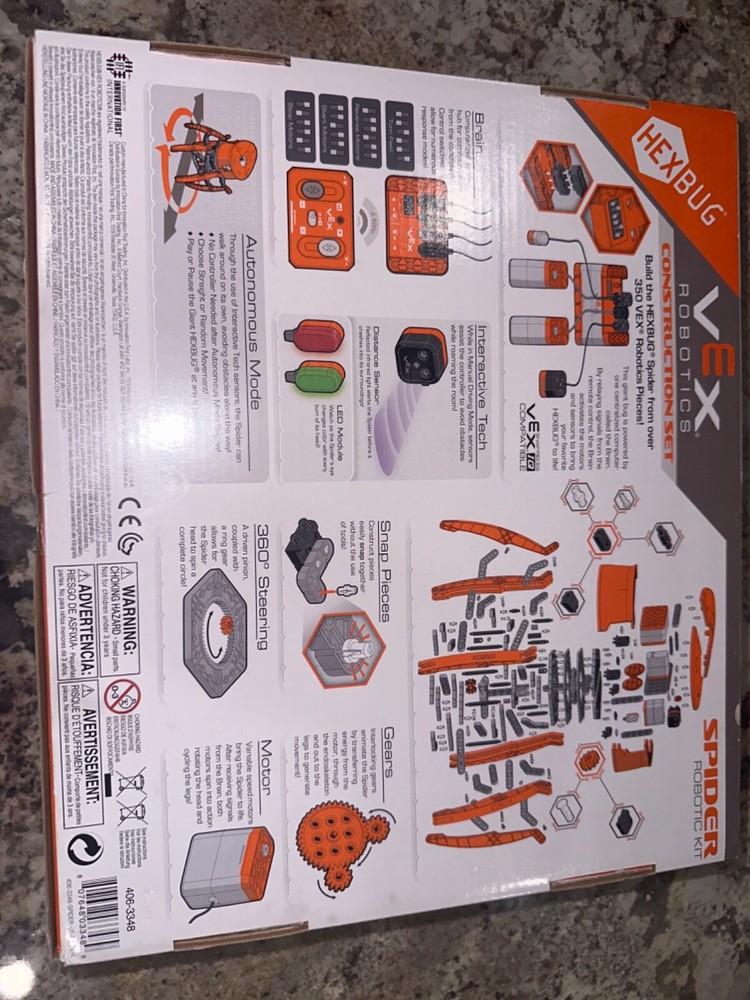 HEX Bug VEX Remote Control- robotics construction kit- Spider- Unopened