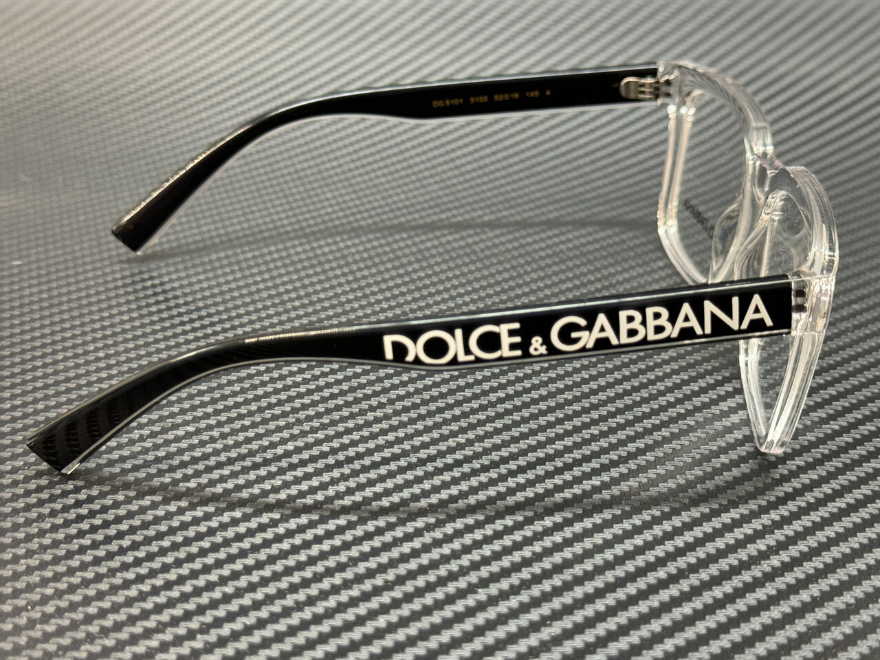 DOLCE & GABBANA DG5101 3133 Crystal Men's 52 mm Eyeglasses