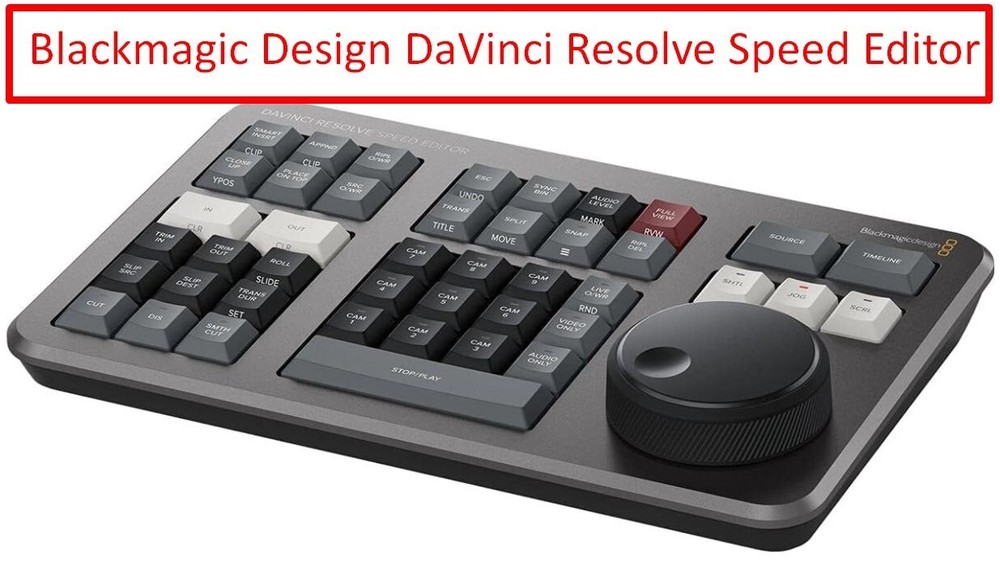 Blackmagic Design DaVinci Resolve Speed Editor ONLY Software not included