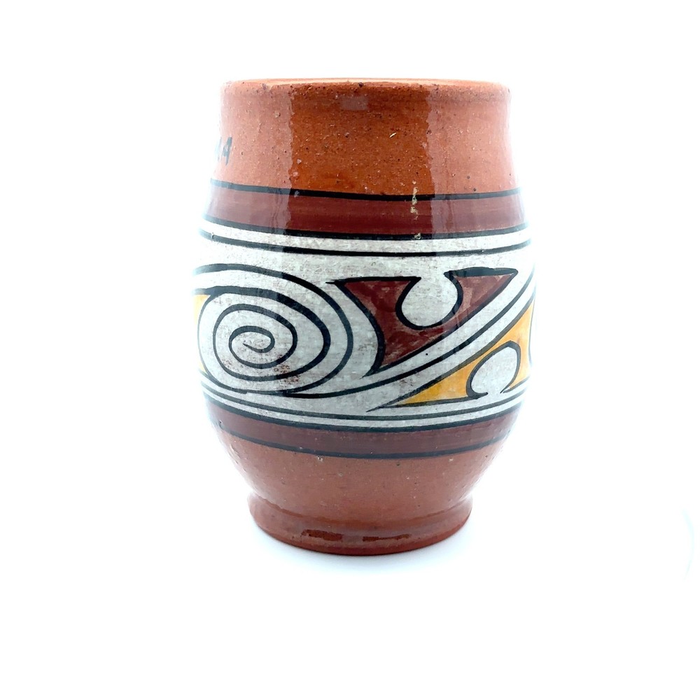 Panama Coffee Cup Pottery Hand-Painted