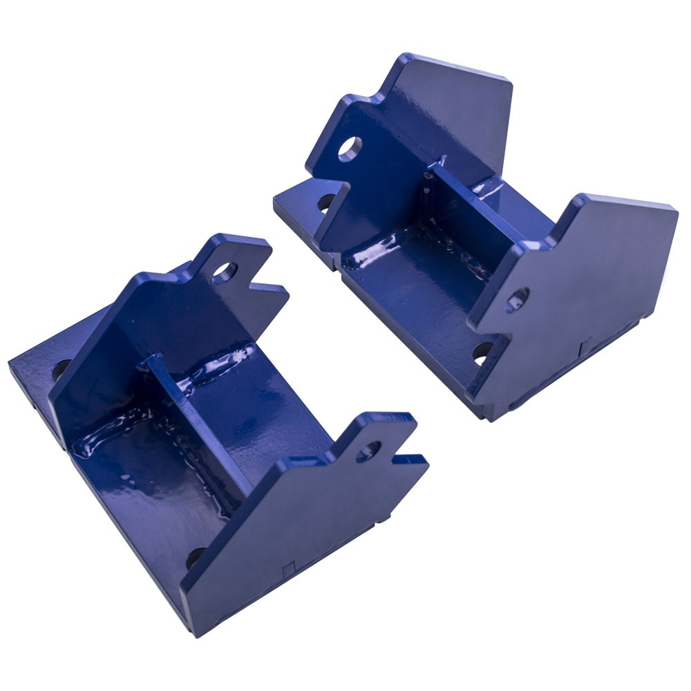 2 Pcs Motor Mount Conversion Kit Fit 6BT Cummins Engine For Chevy 1973-1991