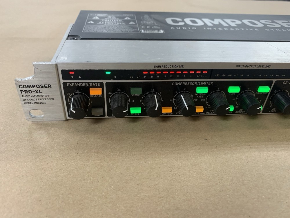 Behringer MDX2600 Audio Interactive Compressor Dynamics Processor Composer-XL