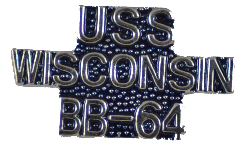 USS WISCONSIN HAT PIN