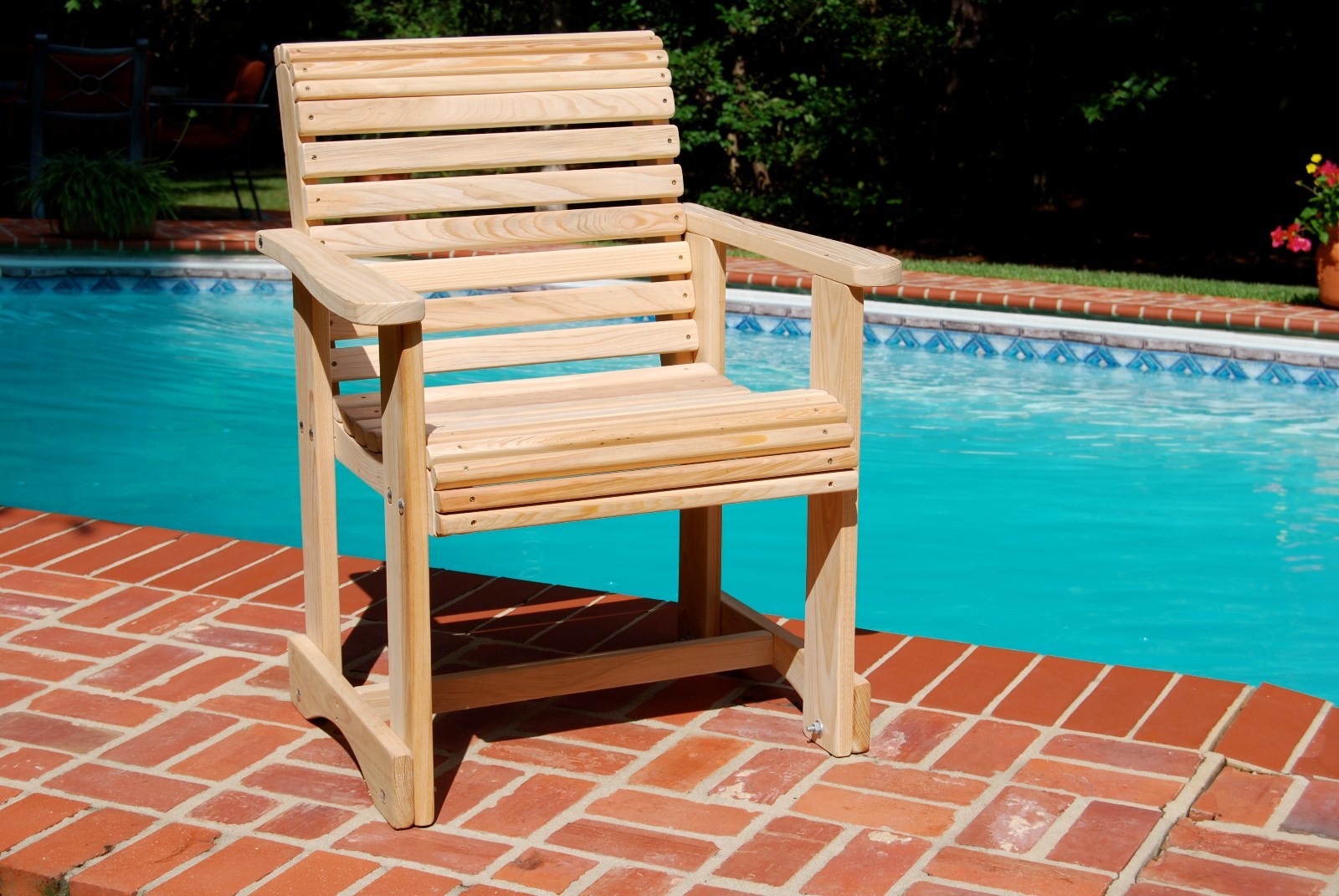 Garden Bench Outdoor Wooden Bench Cypress Unfinished Made In USA Choose a size