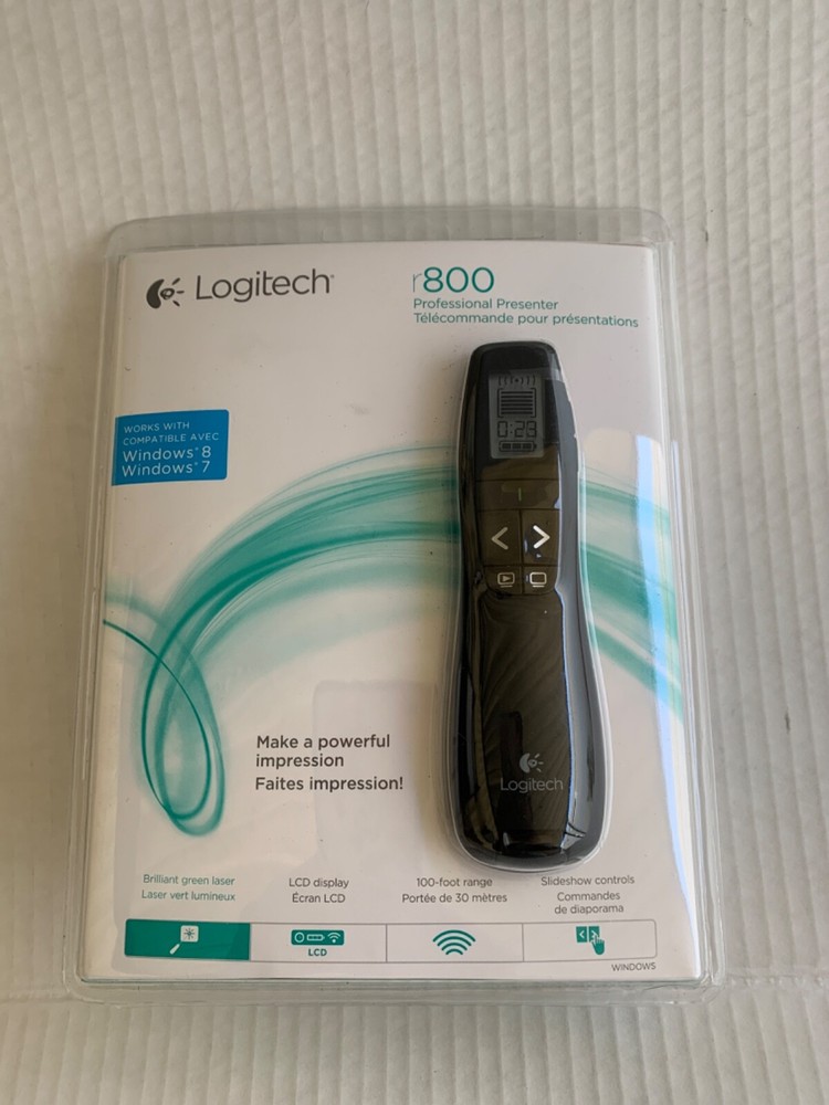 Logitech Wireless Presenter R400 With Case And Instructions