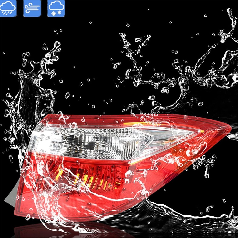 Outer Right Tail Light Assembly Replacement for Corolla Oe-Style 2014-2016 Tail