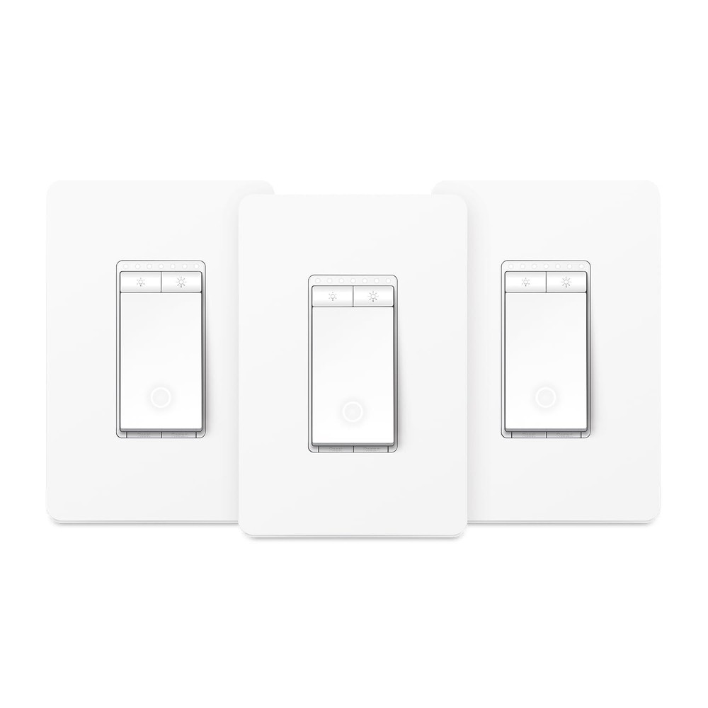 Smart Dimmer Switch, Wi-Fi Light Switch, UL Listed, No Hub Required, 3-Pack