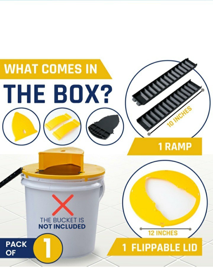 Mouse Trap Bucket Lid ,Auto-Reset Humane,NEW/OPEN-BOX , 2 PACK