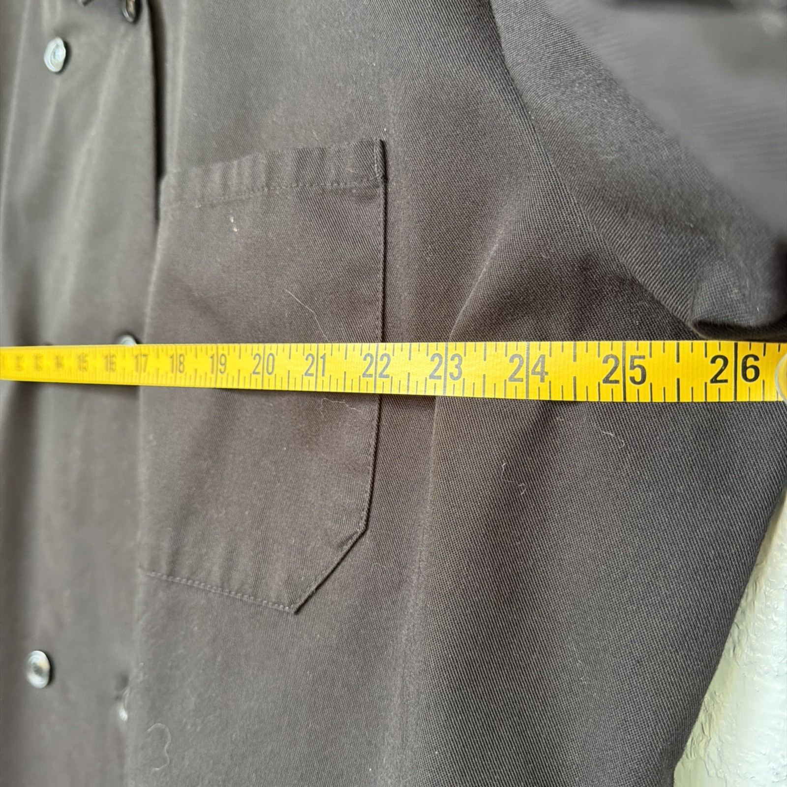 Men's Chef Coat Chefwear Jacket 3X Short Sleeve Black Button Pockets