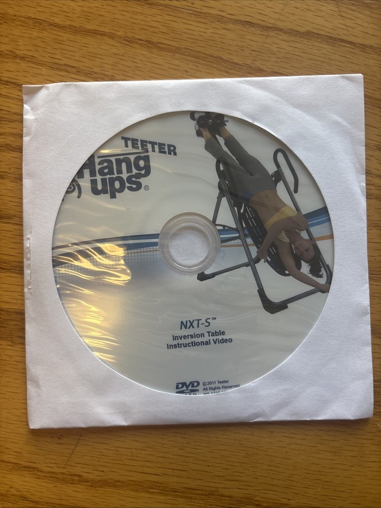 Teeter Hang Ups Inversion Table Instructional DVD