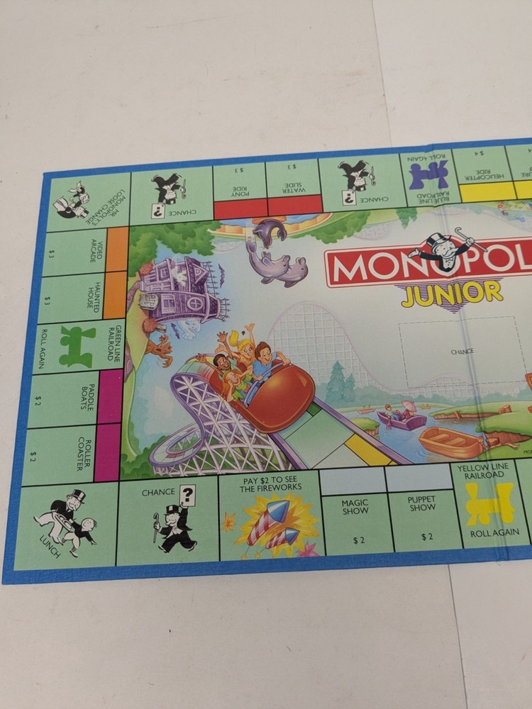 Monopoly 1999 Junior Game Replacement Board