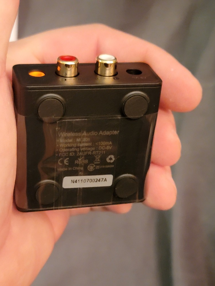 1Mii Bluetooth 5.1 Receiver Home Stereo Audio Adapter 3.5mm/RCA Hi-Fi