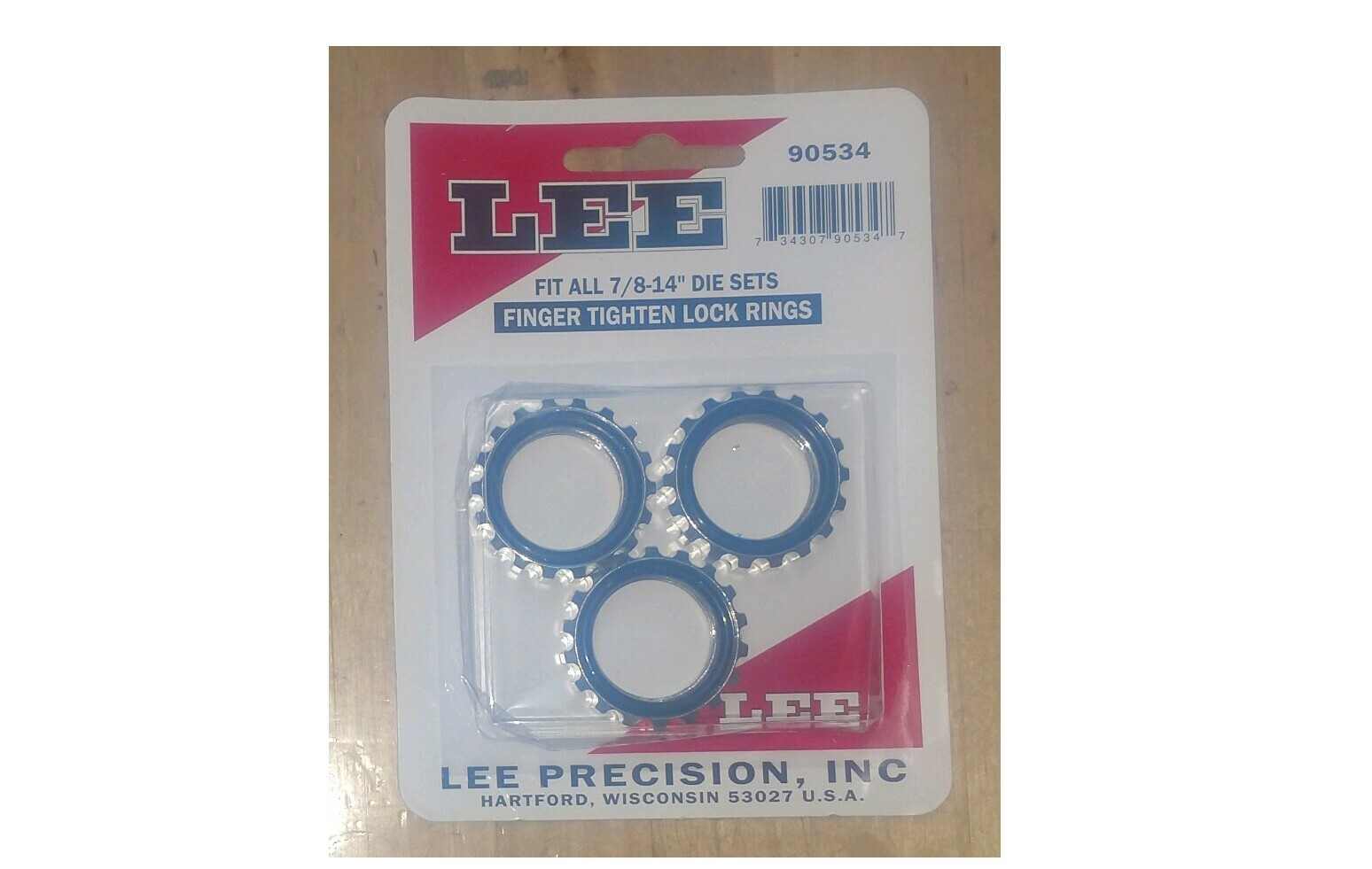 LEE 90534 Die Lock Rings 3 Pack FAST SAME DAY SHIPPING