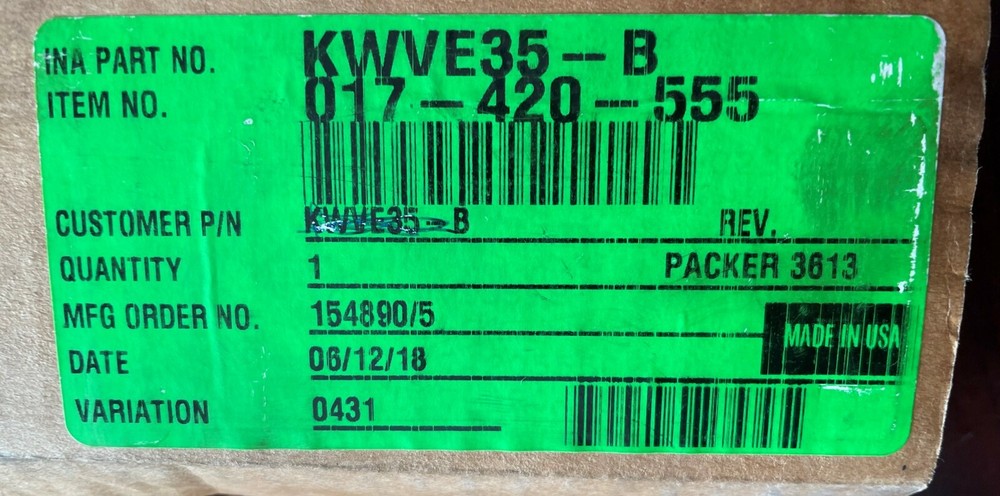 KWVE35-B INA LINEAR BEARING