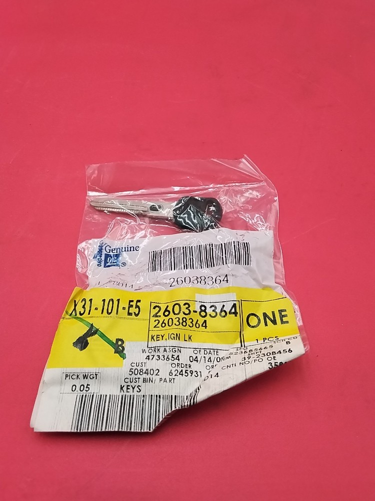Genuine GM Ignition Key 26038364