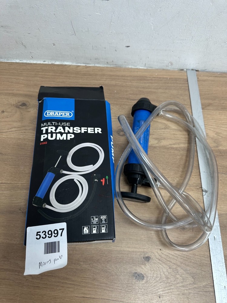 Draper Muti Use Transfer Pump- Missing parts