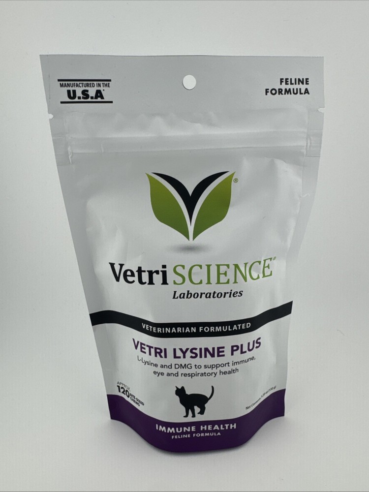 VetriScience Lysine Plus Immune Supplement for Cats (120 Chews)