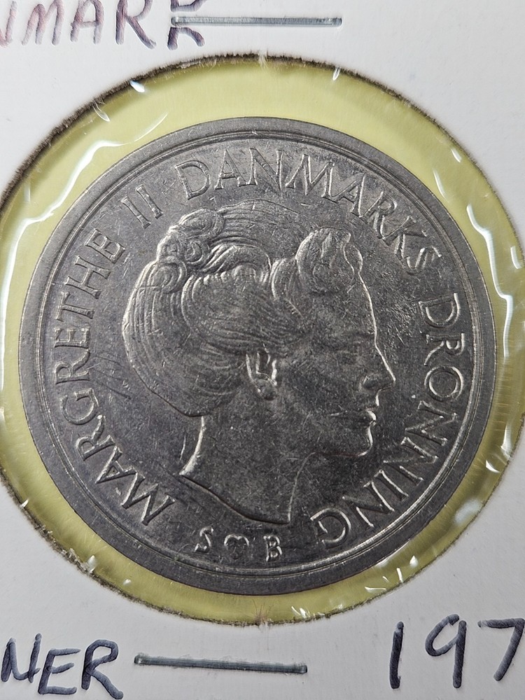 COINS - DENMARK - 5 KRONER 1976