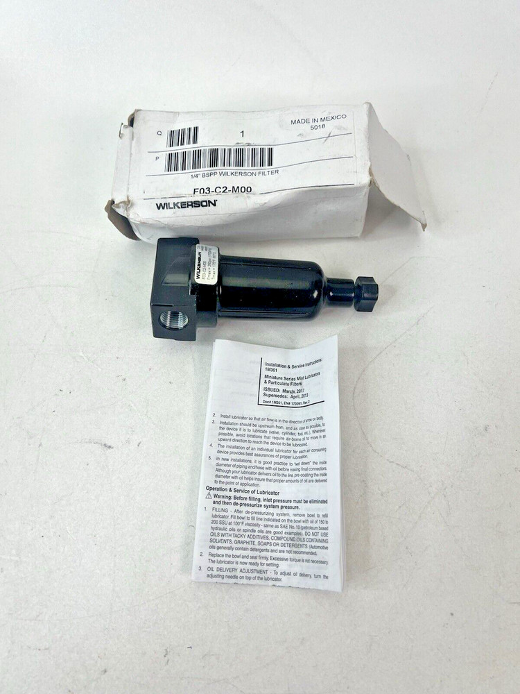 Wilkerson F03-C2-M00 Filter 1/4" BSPP